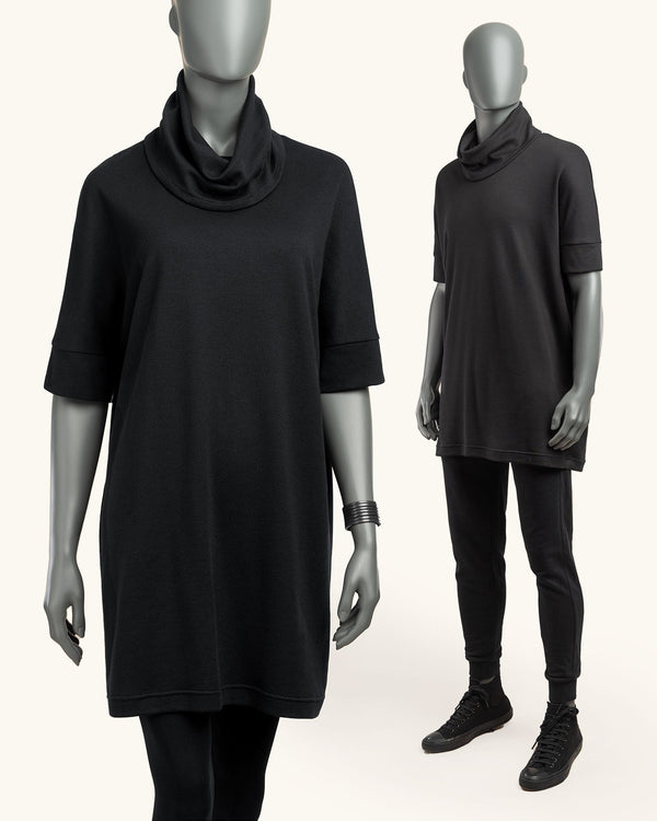 Tunic 34 Black - Atelier Odenoir  - Geschlechtsneutrale Kleidung Handmade in Berlin - Gender Neutral Clothing Handmade in Berlin