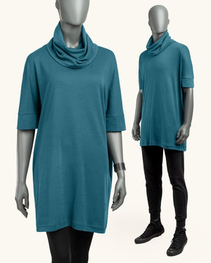 Tunic 34 Blue - Atelier Odenoir  - Geschlechtsneutrale Kleidung Handmade in Berlin - Gender Neutral Clothing Handmade in Berlin