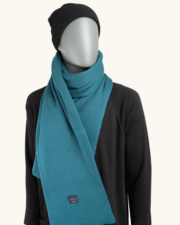 Thermal Scarf Relaxing Blue - Atelier Odenoir  - Geschlechtsneutrale Kleidung Handmade in Berlin - Gender Neutral Clothing Handmade in Berlin