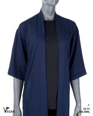 Gender Neutral Night Blue Kimono Cardigan ST - Atelier Odenoir  - Geschlechtsneutrale Kleidung Handmade in Berlin - Gender Neutral Clothing Handmade in Berlin