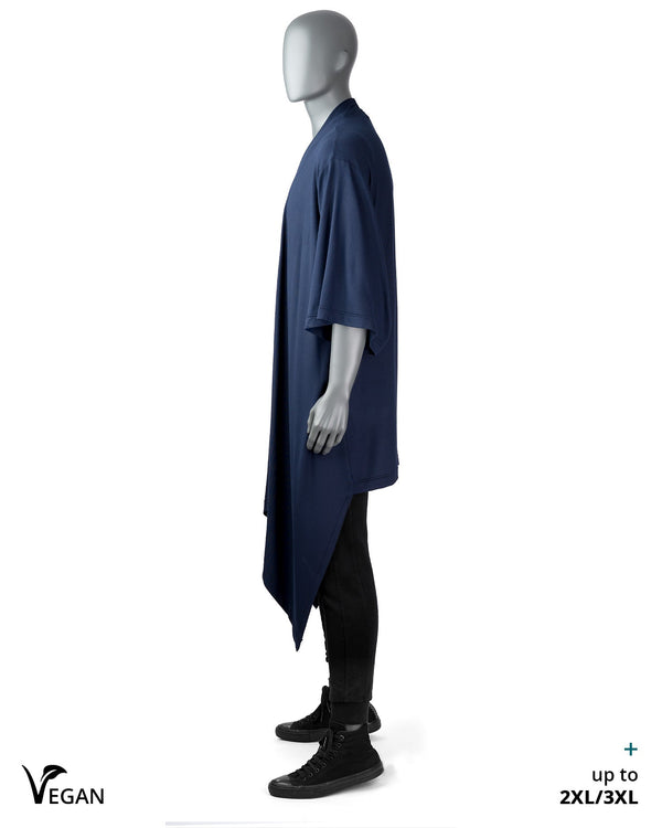 Gender Neutral Night Blue Kimono Picos ST - Atelier Odenoir  - Geschlechtsneutrale Kleidung Handmade in Berlin - Gender Neutral Clothing Handmade in Berlin