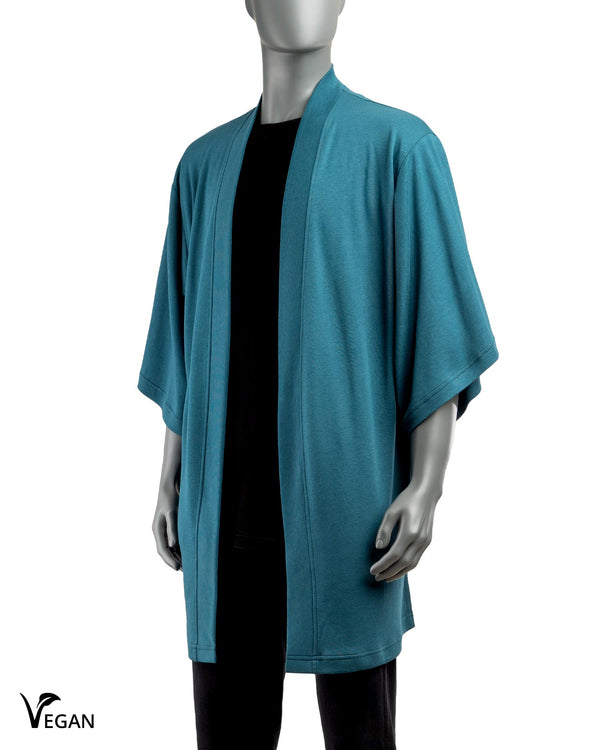 Gender Neutral Blue Kimono - Atelier Odenoir  - Geschlechtsneutrale Kleidung Handmade in Berlin - Gender Neutral Clothing Handmade in Berlin