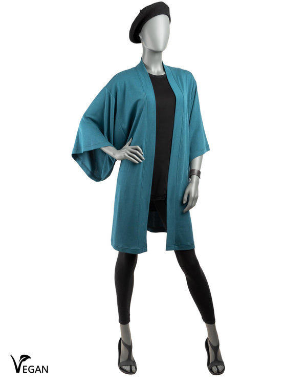 Gender Neutral Blue Kimono - Atelier Odenoir  - Geschlechtsneutrale Kleidung Handmade in Berlin - Gender Neutral Clothing Handmade in Berlin