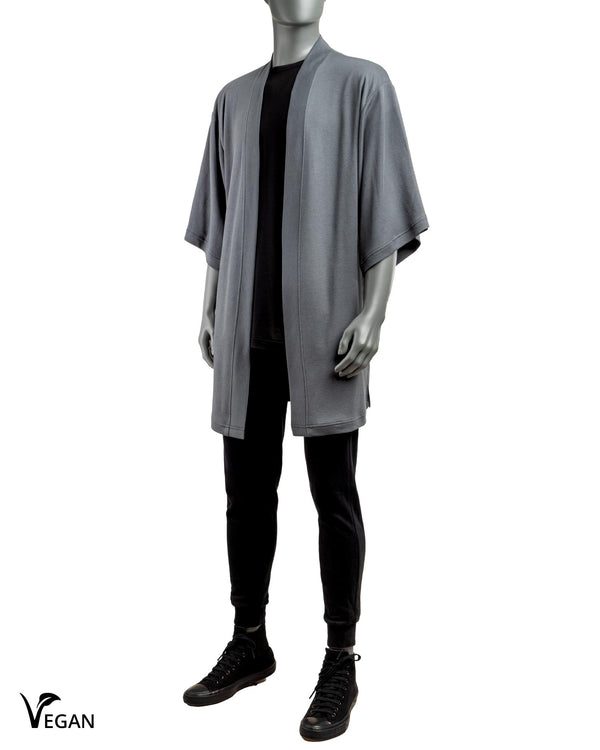 Gender Neutral Grey Kimono - Atelier Odenoir  - Geschlechtsneutrale Kleidung Handmade in Berlin - Gender Neutral Clothing Handmade in Berlin