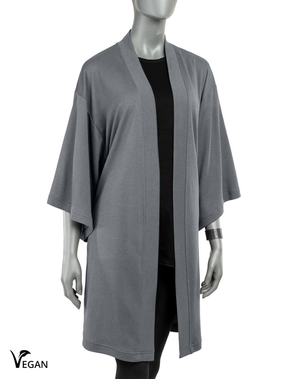 Gender Neutral Grey Kimono - Atelier Odenoir  - Geschlechtsneutrale Kleidung Handmade in Berlin - Gender Neutral Clothing Handmade in Berlin