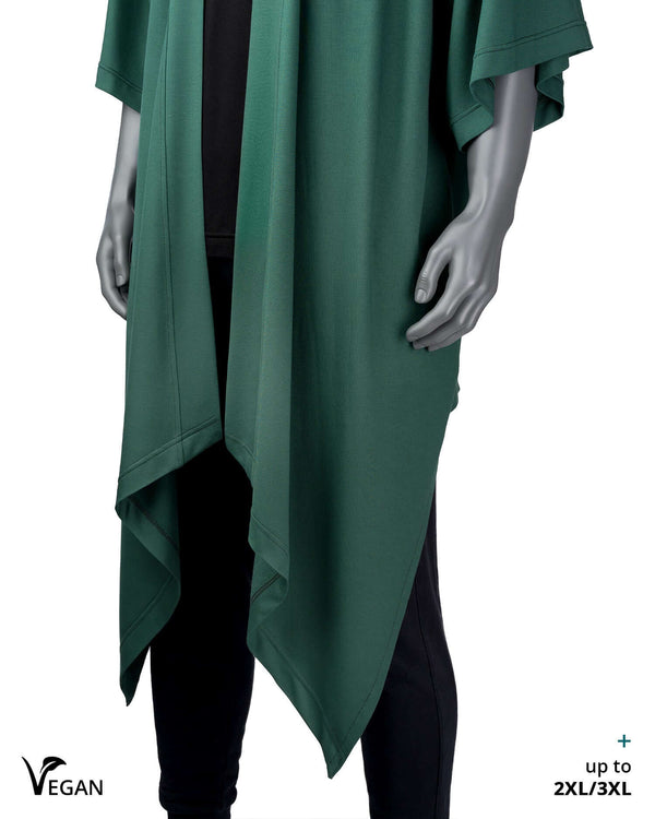 Gender Neutral Green Kimono Picos ST - Atelier Odenoir  - Geschlechtsneutrale Kleidung Handmade in Berlin - Gender Neutral Clothing Handmade in Berlin