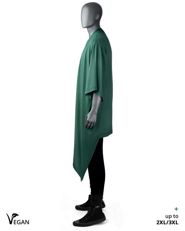 Gender Neutral Green Kimono Picos ST - Atelier Odenoir  - Geschlechtsneutrale Kleidung Handmade in Berlin - Gender Neutral Clothing Handmade in Berlin