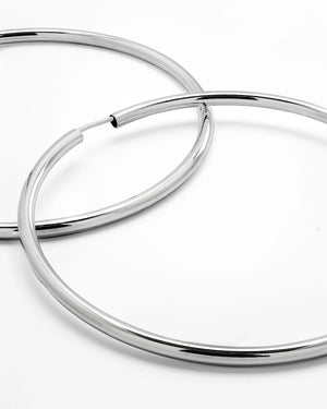 Silver Hoop Earrings - Sterling Silver 925 - Atelier Odenoir - Geschlechtsneutrale Kleidung Handmade in Berlin - Gender Neutral Clothing Handmade in Berlin